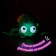 Musical catalka "Osminog", light, sound, color orange