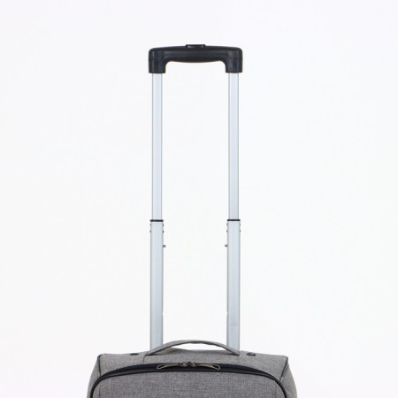 Small suitcase 20 ”, lightning department, external pocket, 2 wheels, gray color-2