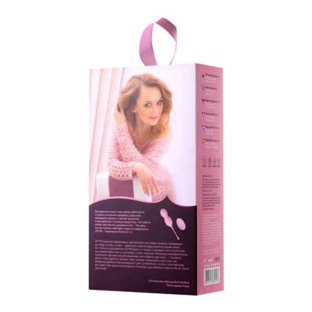 Intimate simulator 2 in 1 Eromantica ZEFYR silicone, pink color, 17.3 cm-9