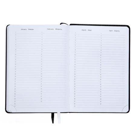 Leduced Diary A5, 160 sheets, Devente.message. Vysia, solid cover of artificial leather, liesse, block 70 g/m2-8