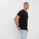Men's T-shirt Minaku Slim Fit: Black color, rr 46