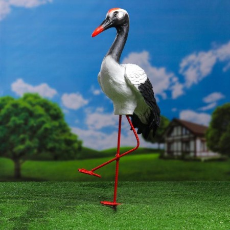 Garden figure "Crane" 16x40x25cm-4