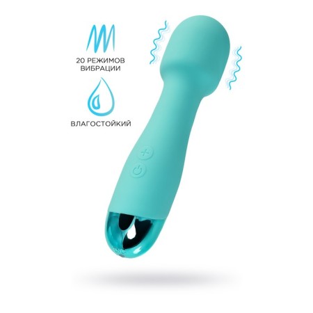 Vibrator "Dryuchka-Help", silicone, mint, 18.5 cm