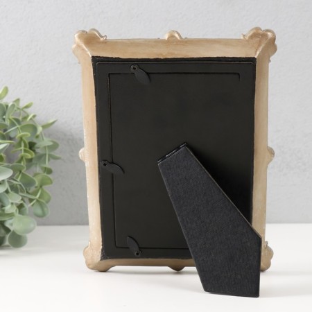 Polystone photo frame 10x15 cm "Empire" silver with a mirror 16.5x2.3x21.6 cm-3
