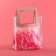 Gift package from PVC, pink, 20 x 18 x 10 cm