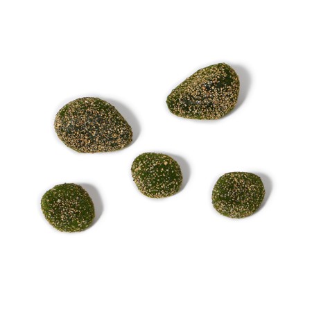 Moss artificial "stones" set 5pcs, with baby, assorted: 2 Bol, 3 mal. Greengo-10