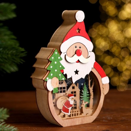 Santa Claus and Christmas tree lighting decor-1