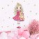 Sticking plastic interior color "Baby in a crown with a teddy bear" 30x90 cm