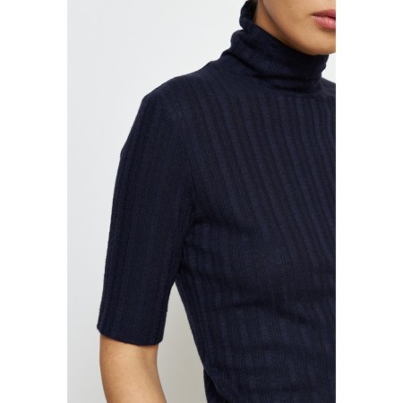 Women's turtleneck with short sleeve Eliseeva Olesya, size 52, blue color-2