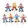 Souvenir-dodgunchik "Clown in a colored shirt", Mix color
