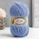 Yarn "Softy Plus" 100% micropoliester 120m/100g (374 jeans)