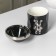 Ceramic ashtray "Stylish Bear", 9.7 × 10.3 cm, black color