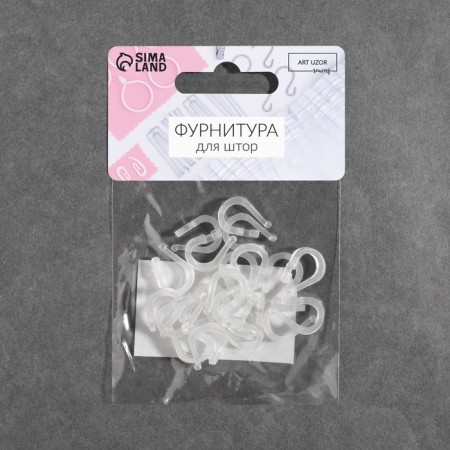 Roman for Roman curtains, connective, d = 14 mm, 20 pcs, the color is transparent-4