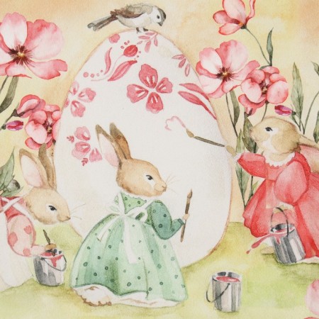Ethel towel Happy Easter 40x73cm, 100% HL, sarzha 190 g/m2-2