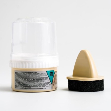 Vister-color cream is colorless, for leather shoes + sponge-1