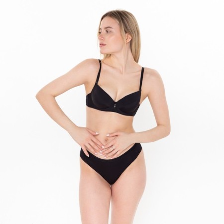 Women's bra, black color, size 80C-1