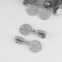 Automatic castle for lightning "Spiral", No. 5, decorative, 10 pcs, Nickel color