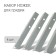 A set of beds for beds, 4 pcs., Galvanized, gray, Greengo