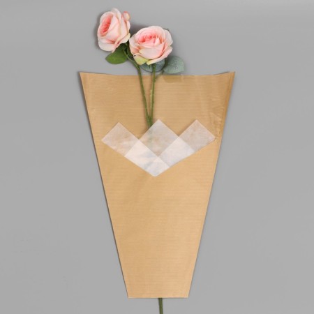 Packet stoop for flowers, craft+ film, 30+ 11x42cm ± 1cm, natural-1