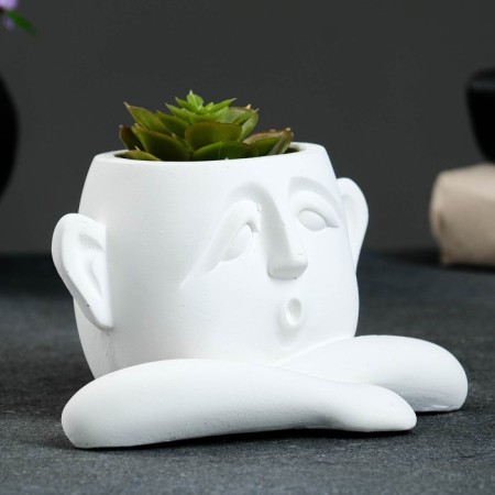 Kashpo - Organizer "Polit" White, 12.5x8.5x14.5cm