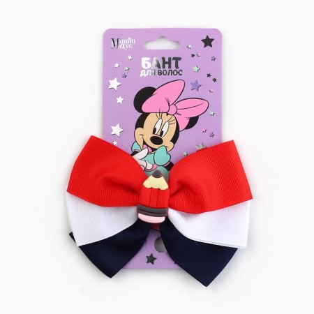 Outlet. Hair bow on a hairpin, 11.5 cm, Minnie Mouse
