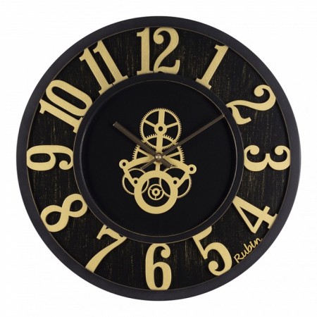Watch wall, interior "mechanism", silent, D-40 cm