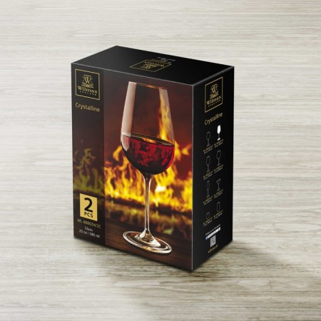 A set of glass for wine Wilmax England, 580 ml, 2 pcs-1