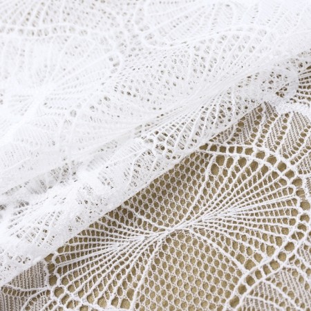 Lace elastic fabric, 180 mm × 2.7 ± 0.5 m, white color-2