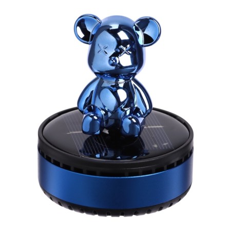 Accessory on a car panel, with a flavor, bear, blue, plastic