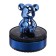 Accessory on a car panel, with a flavor, bear, blue, plastic