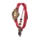 Women's watch "Elios", discrete move, strap 19.5 cm, d-2.5 cm, red