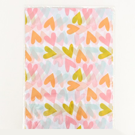 Package Paper "with love", 50 cm x 70 cm, 17 grams-4