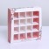 Box for sweets, confectionery packaging, 16 cells, with love, 17.7 x 17.7 x 3.8 cm