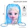 A bag for shoes 420 x 350 mm, cold heart "Elsa" (soft polyester, density 210d)