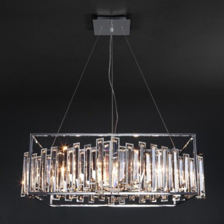 Cella chandelier, 9x60W E14, chromium color-2