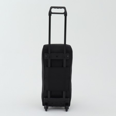 Road bag on wheels, external pocket, black color-2