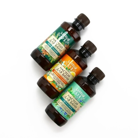 Gift set of Bann Spirit "with a light steam", a bath infusion, 3x250 ml, New Year-3