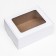 Self -charged box, white with a window, 22 x 16.5 x 9.5 cm