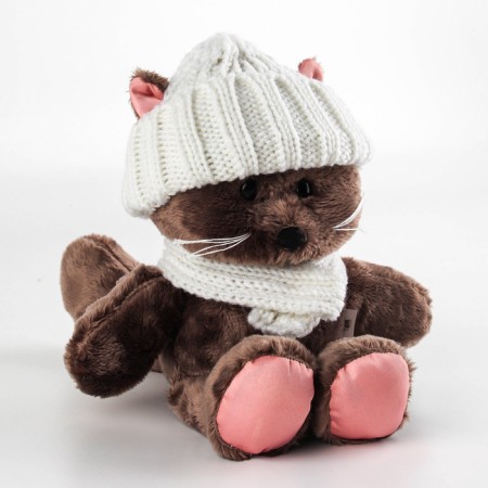 New Year's soft toy snowflake Marta, cat, for the New Year, 25 cm.-2