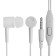 Headphones D21, wired, vacuum, microphone, 1 m, jack 3.5 mm, white