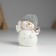 Polystone souvenir "Snowman with silver wings, in a knitted cap" 6x4x7.5 cm