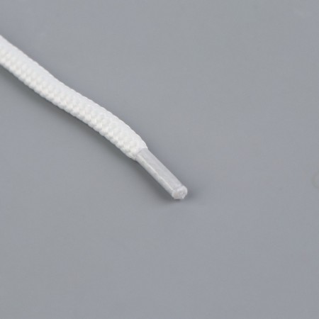 Shoes for shoes, steam, round, 4 mm, 110 cm, packing 25 pcs, white color-2