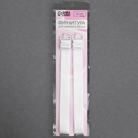 Textile straps, 2 cm, 38 cm, steam, white color-3