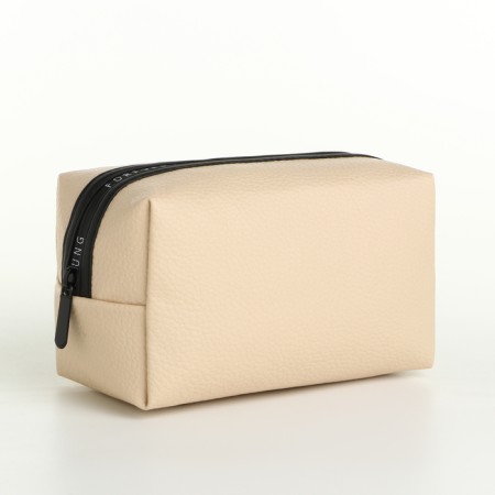 Lightning cosmetic bag, beige color