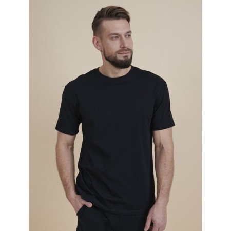 Male T -shirt, size l, black color
