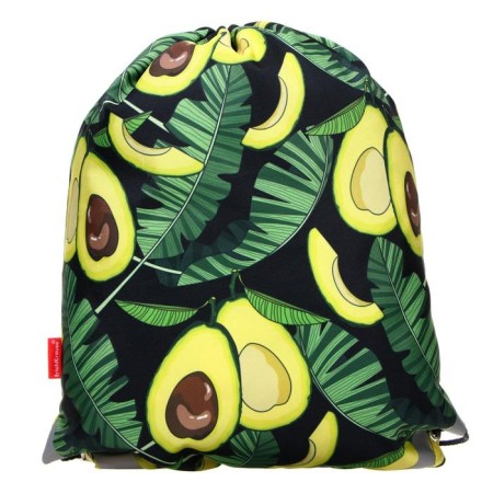A bag for shoes 440 x 365 mm, Erich Krause, density 300D, with a reflective strip, Avocado Night