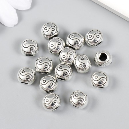 Busina for creativity Metal "Yin-Yang" silver 1x0.8 cm-2