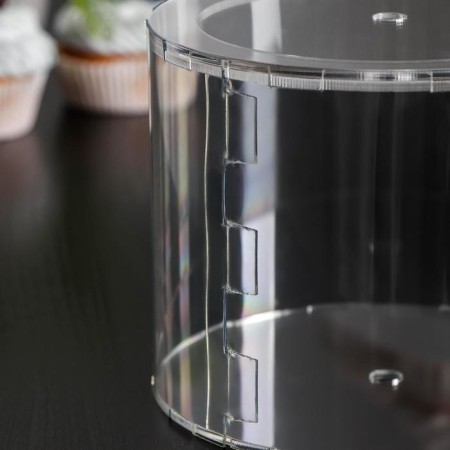 Falseyarus for the cake, cylinder, d = 15 cm, h = 12 cm, the color is transparent-1