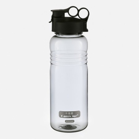 Water bottle, 2 l, 33 x 10.5 cm, with sieve, mix-1