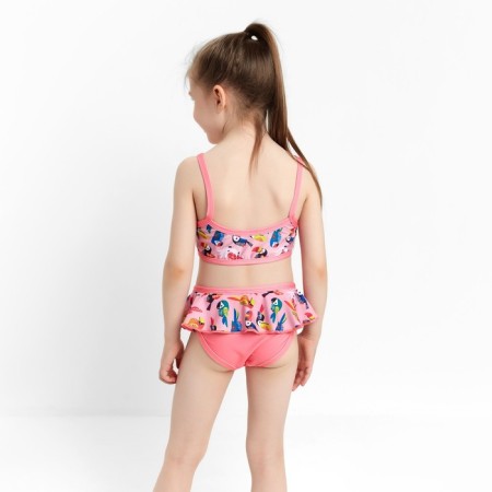 Separate swimsuit for a girl, pink color, height 110-116 cm-1
